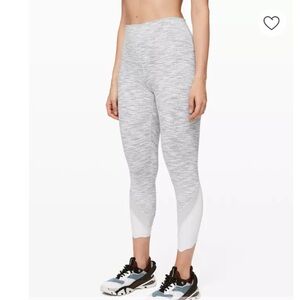 Lululemon Wunder Under Crop High-Rise *Roll Down Scallop Full-On Luxtreme 23"